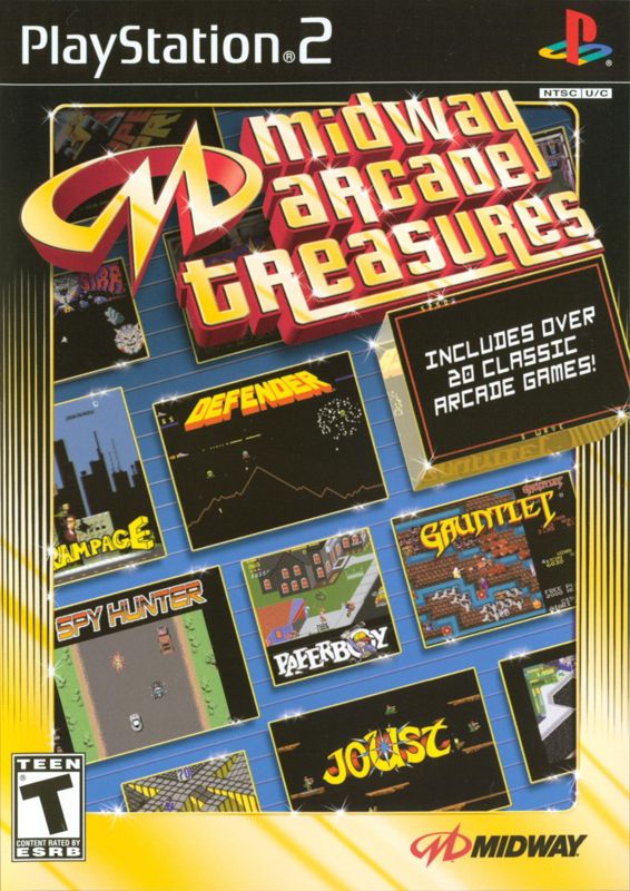 Midway Arcade Treasures box art for Playstation 2